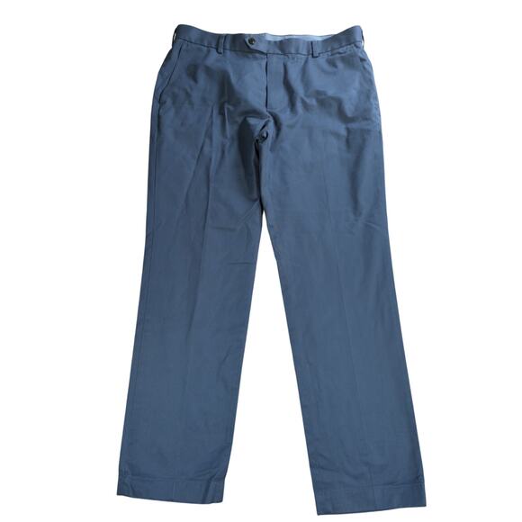 Brooks Brothers Mens Chino Pants 36x30 Blue Lightweight Advantage Milano Fit - Picture 1 of 13